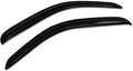 Dark Smoke Tint Window Visors Front Rear Deflector Sun/Rain/Wind Guards Shade by HS+Power