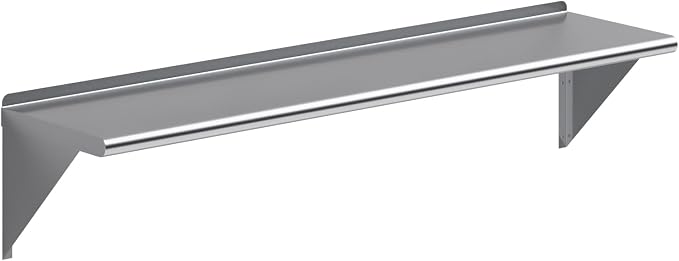 AmGood 60" Long X 14" Deep Stainless Steel Wall Shelf | NSF Certified | by AmGood