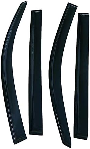 4pcs Outside Mount Style Sun Rain Guard Durable Side Window Wind Deflectors - Image 5