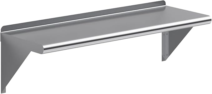 AmGood 36" Long X 12" Deep Stainless Steel Wall Shelf | NSF Certified | by AmGood