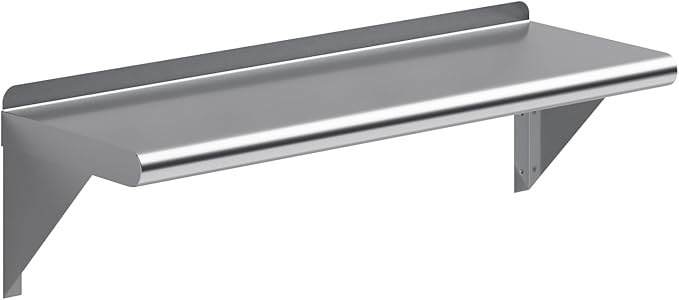 AmGood 30" Long X 10" Deep Stainless Steel Wall Shelf | NSF Certified | by AmGood