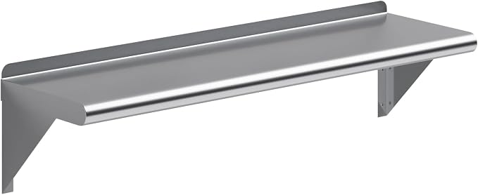 AmGood 36" Long X 10" Deep Stainless Steel Wall Shelf | NSF Certified | by AmGood