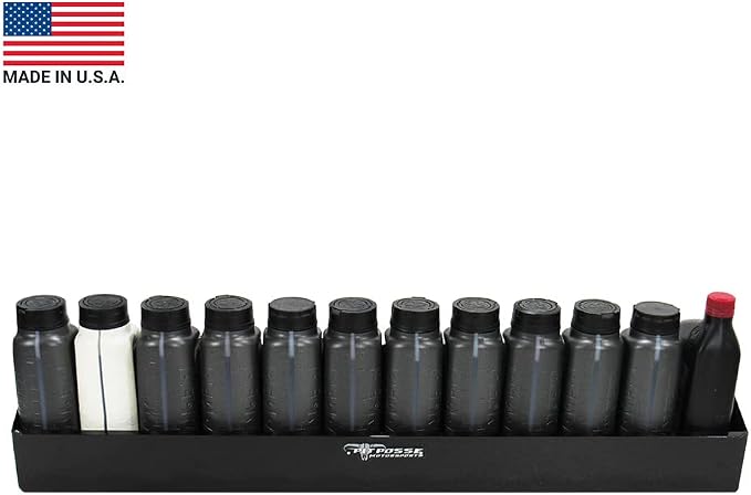 Pit Posse 443BK Oil Shelf 12 Quart Bottle Holder Storage Organizer Caddy 32" | - Image 2