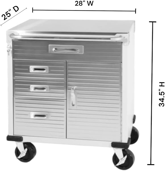 Heavy Duty Rolling Storage Cabinet - Image 3