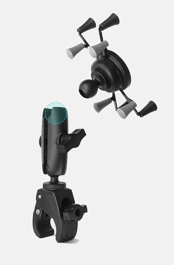 Strg Phone Holder with Composite Double Socket Arm Compatible with RAM B Size - Image 7