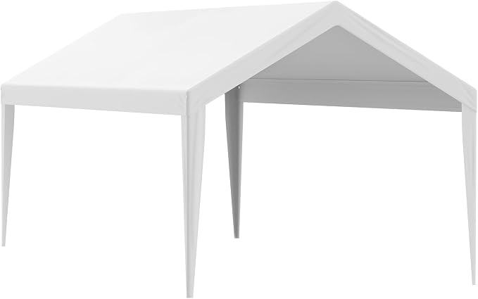VEVOR Carport Replacement Canopy Cover 10 x 20 ft, Garage Top Tent Shelter Tarp - Image 4