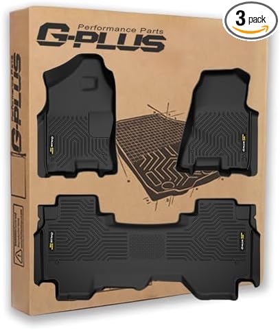 G-PLUS Floor Mats Fit for 2019-2024 Dodge Ram 1500 Crew Cab New Body Without by G-PLUS