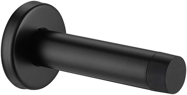 JQK Door Stopper Black, 304 Stainless Steel Thicken 1mm Sound Dampening Door by Homeimprovement