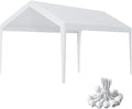 Rutile 10 x 20 FT Carport Replacement Cover, Heavy Duty Car Tarp Canopy Tent by Rutile