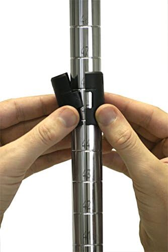 Omega 12" Deep x 42" Wide x 80" High 3 Tier Chrome Starter Shelving Unit - Image 6