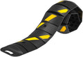 76"x10"x 2" Portable Rubber Speed Bump Reflective Yellow-Black, Quick to fold by THAIMATS
