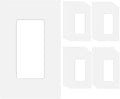 20 Pack 1-Gang Screwless Decorator Wall Plate Cover Switch Outlet Electrical by COAPIN258