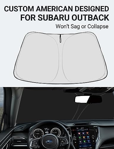 Proadsy for Subaru Outback 2020-2025 Windshield Sun Shade 4-Layer Foldable - Image 2