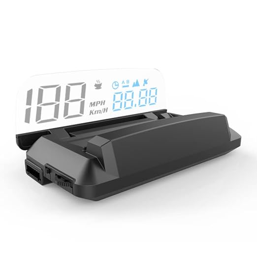 3D HUD Head Up Display Speedometer Digital Speed MPH Overspeed Alarm Fatigue - Image 2