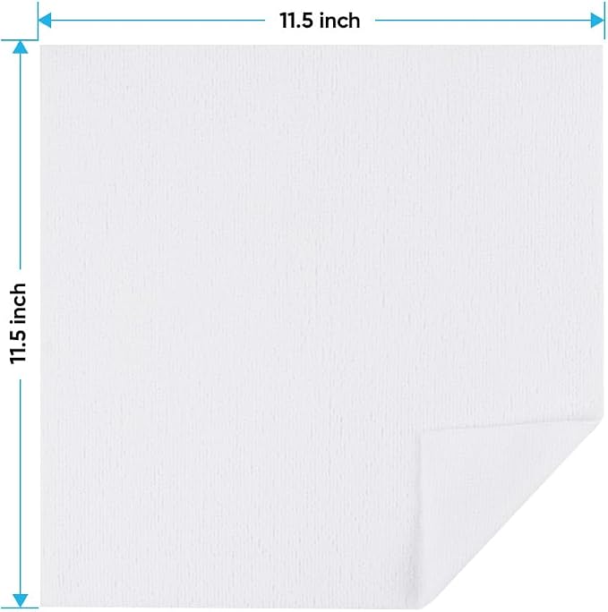 HOMEXCEL White Shop Towels 100 Pack, Reusable Microfiber Towels - Image 8