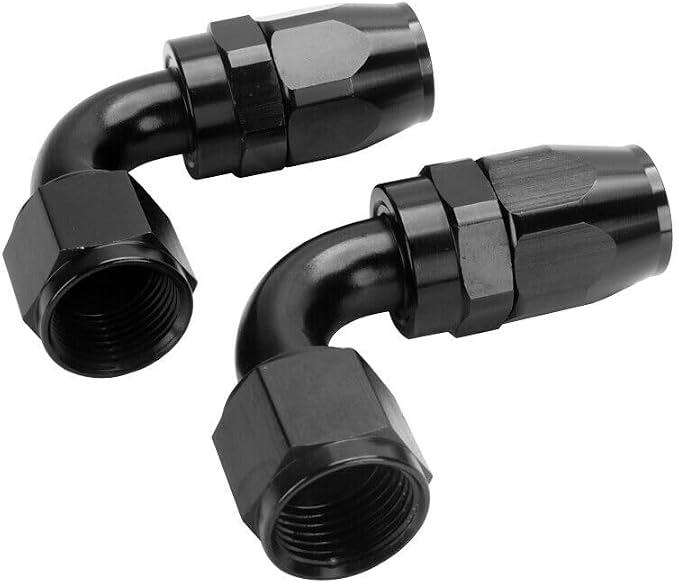 LokoCar 6AN Hose End Fitting 90 Degree Swivel by GetToKnowEachOther