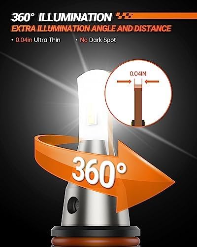 SEALIGHT Upgraded 9005 Fog Light, 36000LM HB3 Fog light, 6500k White IP68 - Image 5