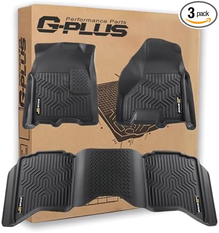 G-PLUS Floor Mats Fit for Dodge Ram 1500 2009-2024/Fit Dodge Ram 2500 3500 by G-PLUS