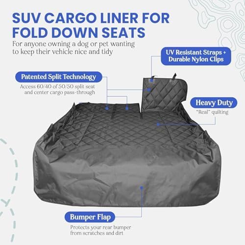 4Knines SUV Cargo Liner for Dogs, Trunk Mat for SUV, Durable Cargo Cover - Image 4