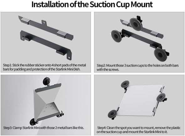 Starlink Mini Sunroof Suction Cup Mount, Sticky Suction Cup Mount - Image 5