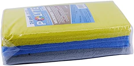 POLYTE Premium Microfiber Cleaning Towel, 16x16 in 24 Pack - Image 6