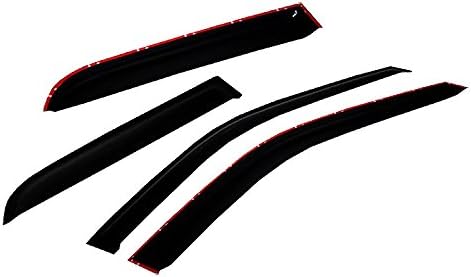 Wind Deflector Compatible with 2002-2009 Chevy Trailblazer Trailblazer SS Smoke by GLDIFA