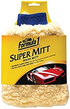 Formula 1 Super Car Wash Mitt – Synthetic Lambs Wool Wash Mitt Auto Detailing - Image 2