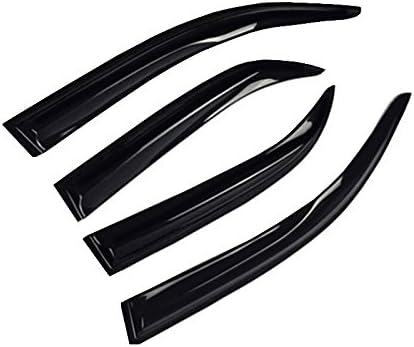 Wind Deflector Compatible with 2002-2006 Honda CR-V Smoke Sun/Rain Guards by GLDIFA