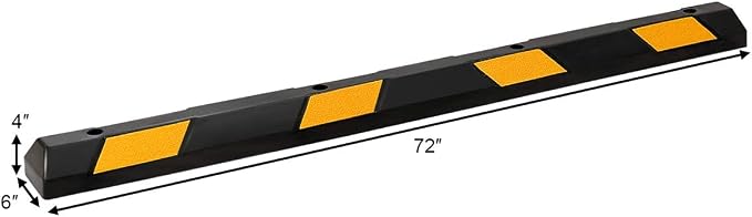 Goplus Parking Block, 72” Rubber Parking Bumpers - Image 7