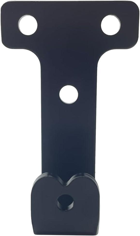4 PCS black heavy duty metal flat j hooks - Image 3