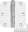 18 Pack Interior Door Hinges Polished Chrome 3.5 inch X 3-1/2" 5/8 Radius by TDCHINGES