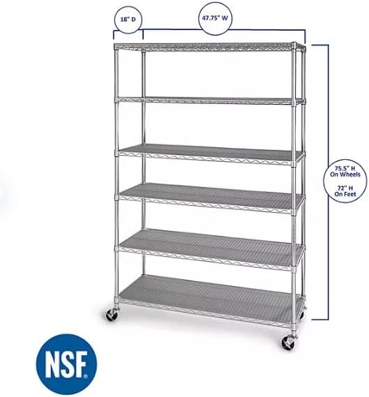 Generic Organize in Style with The Members Mark 6-Tier NSF Heavy Duty Wire - Image 3