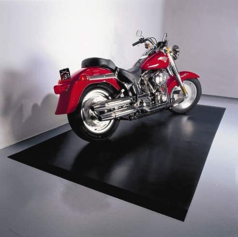 G-Floor Garage Flooring 5' x 10' Midnight Black Ribbed Channel Vinyl Protector - Image 5