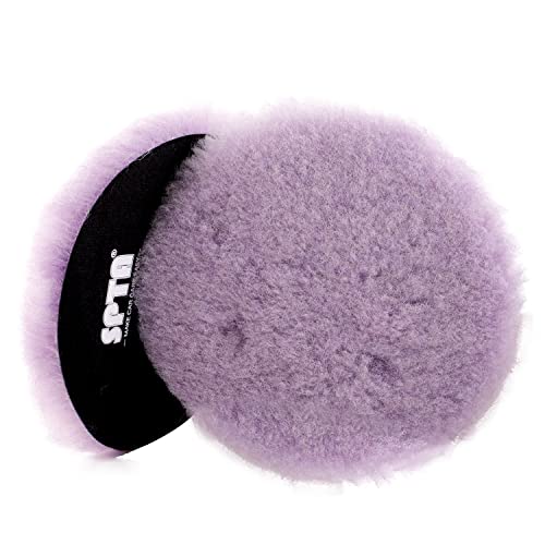 SPTA 2Pcs 6Inch Wool Cutting Pad Set, Car Polisher - Image 2