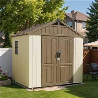 Patiowell 8 x 6 FT Plastic Outdoor Storage Shed by Patiowell
