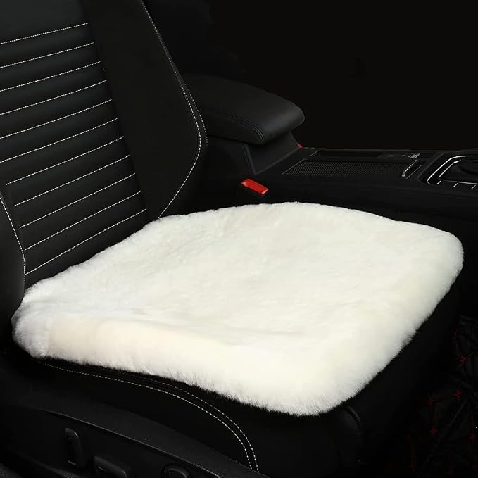 Fluffy Genuine Australia Sheepskin Car Seat Cover - Image 2