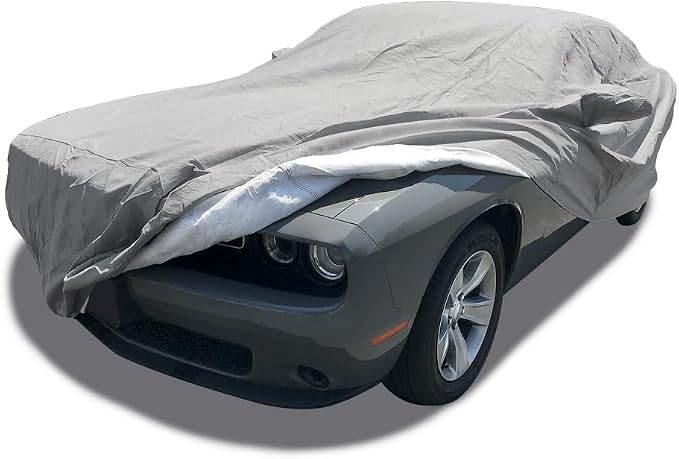 CarsCover Custom Fits for Dodge Challenger Car Cover 5 Layer Ultrashield Gray by CarsCover