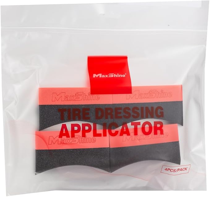 Maxshine Tire Dressing Applicator, Curved Foam Pad 10x4cm, High-Density - Image 6