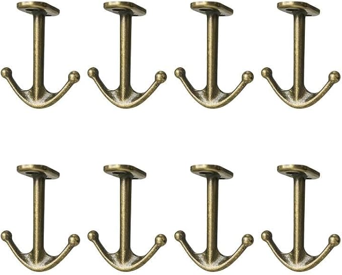 Ball Two Prong Ceiling Hook for Closet Top Bathroom Kitchen Cabinet Garage Pack - Image 2
