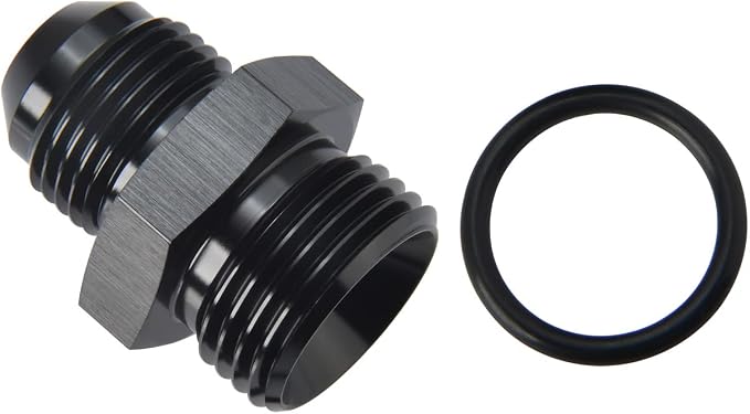 8AN Male Flare to 10AN ORB O-ring Boss Fuel Pump Rail Adapter Fitting Aluminum - Image 4