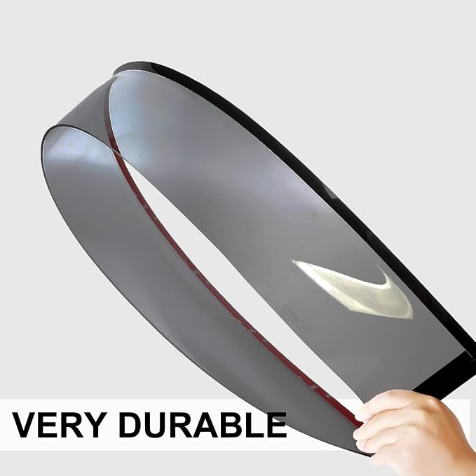 4pcs Outside Mount Style Window Rain Guards Durable Side Wind Deflectors Dark - Image 8