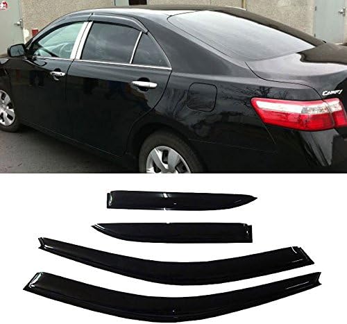 Wind Deflector Compatible with 1997-2001 Toyota Camry Smoke Sun/Rain Guard - Image 2