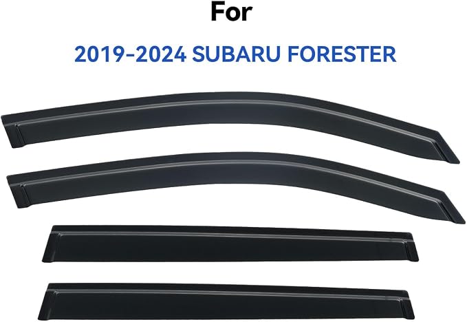 Window Visors Rain Guards for 2019-2024 Subaru Forester, Out-Channel Window - Image 2