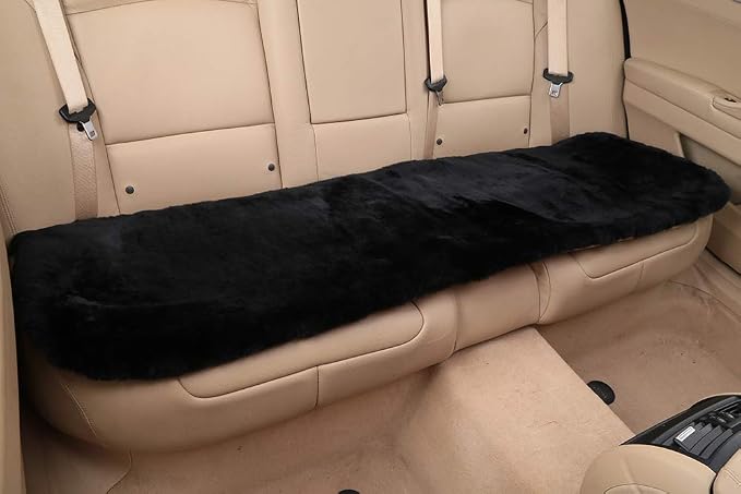 Fluffy Genuine Australia Sheepskin Car Seat Cover - Image 2