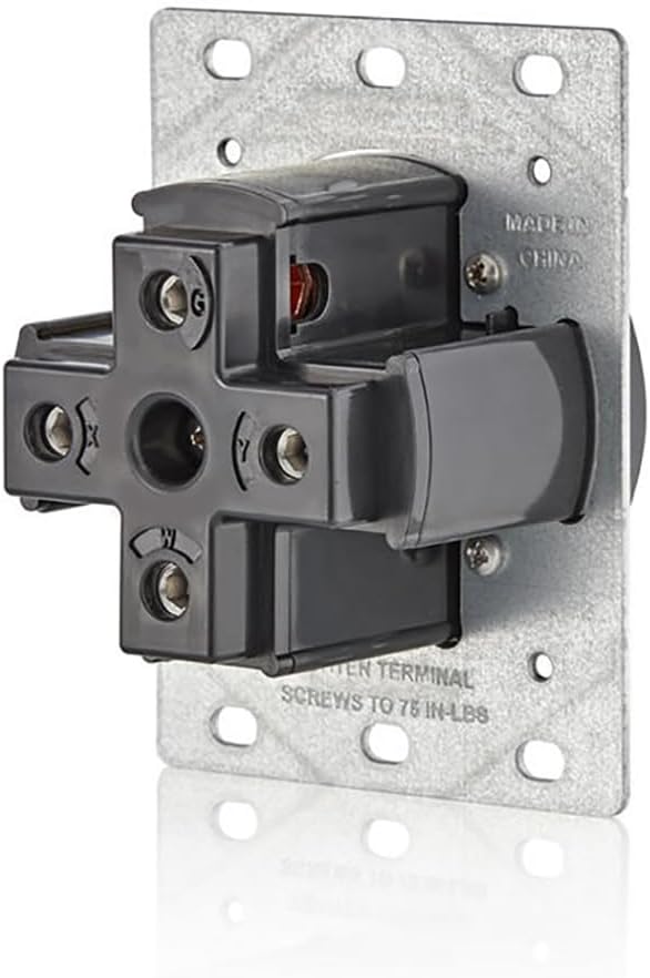 Leviton 50 Amp EV Charging Receptacle/Outlet, Heavy Duty - Image 4