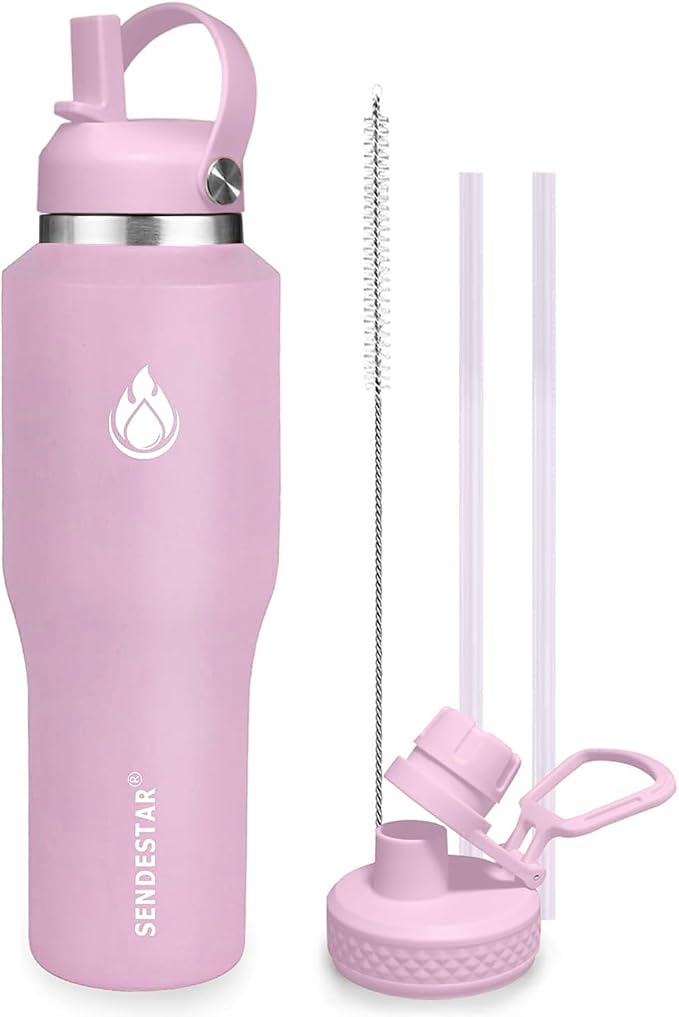 SENDESTAR SENDESTAR 40oz Stainless Steel Water Bottle, Double Wall Vacuum by Sendestar