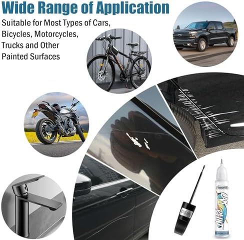 Radiant Black Touch Up Paint for Cars, Car Paint Scratch Repair Pen, Color - Image 6