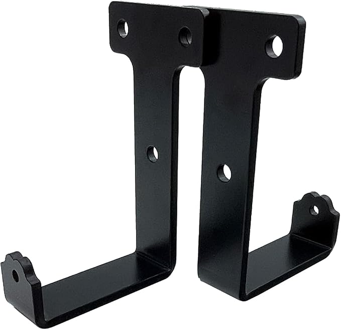 4 PCS black heavy duty metal flat j hooks - Image 6