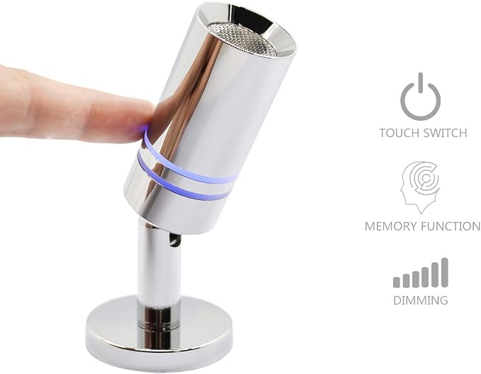 Small 12V RV Reading Light 3W DC 12 Volt LED Camper Lights Interior Warm White - Image 2