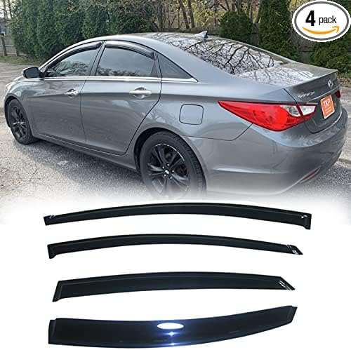 Side Window Wind Deflector, Window Visor fit by Puermto